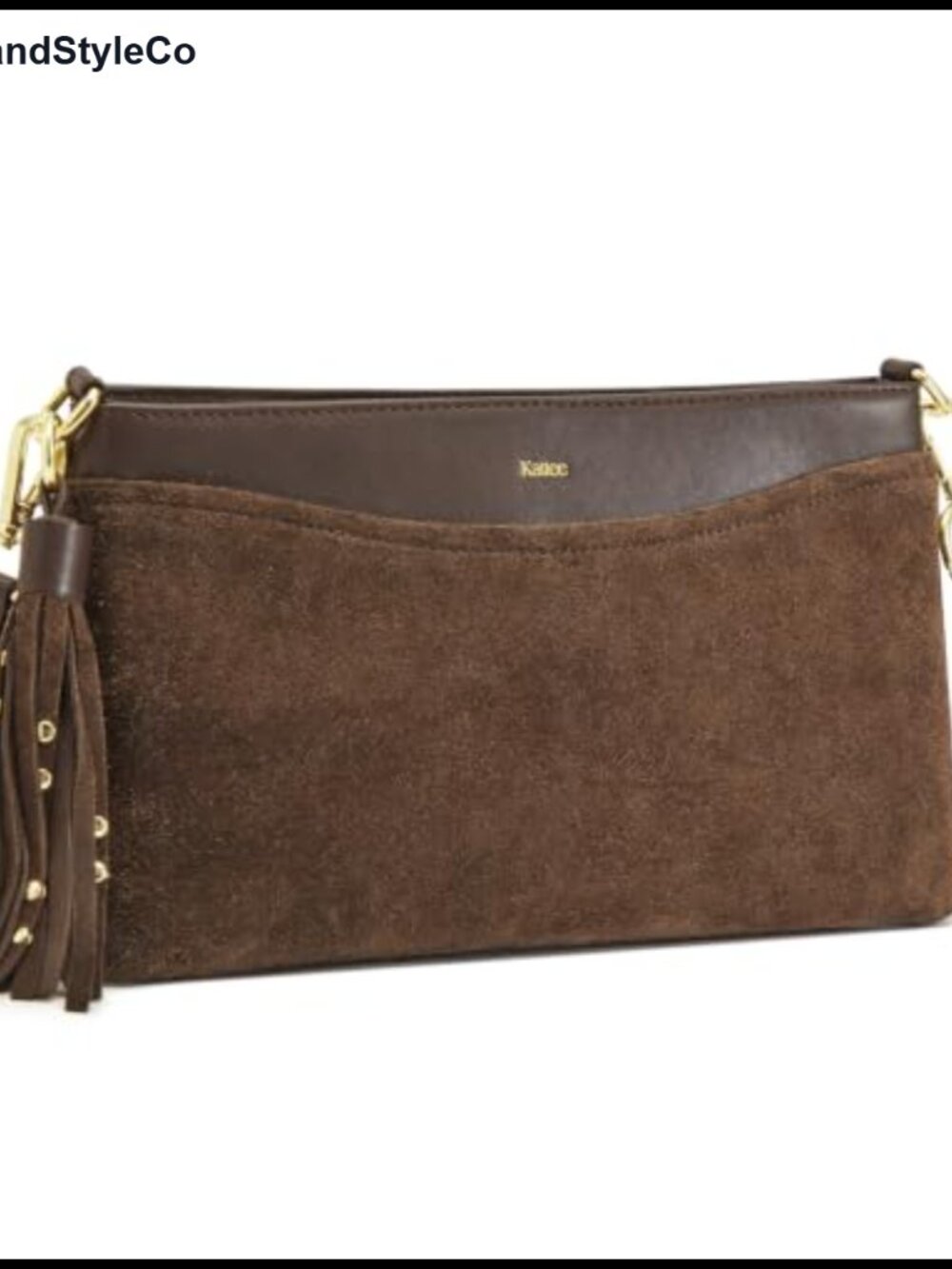 Genuine Suede Leather Crossbody Bag Adjustable Removable Strap